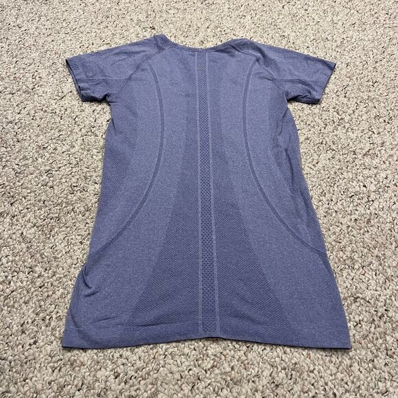 Lululemon Swiftly Tech Run Short Sleeve V Neck Tee Sz 6 Rocksteady Purple Active - Picture 4 of 5